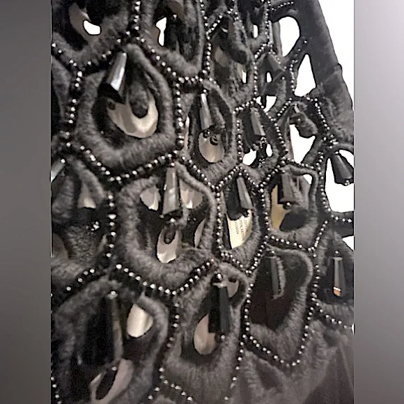 by Anthropologie Black Crochet Tank Top, One Size - Picture 9 of 13